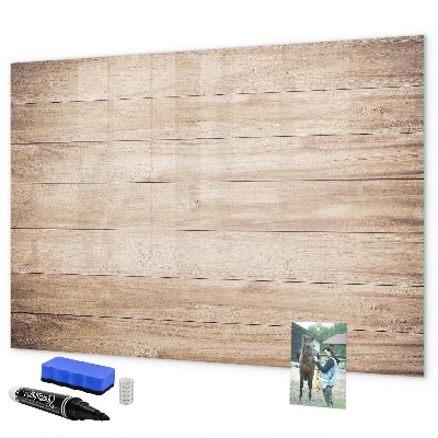Pizarra magnética de pared con rotulador Un elegante tablero para notas y fotos.