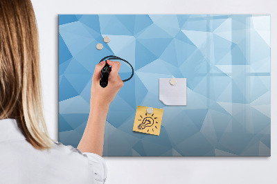 Pizarra magnética de pared con rotulador Un tablero colorido para notas y fotos.