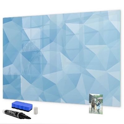 Pizarra magnética de pared con rotulador Un tablero colorido para notas y fotos.