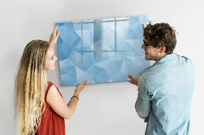 Pizarra magnética de pared con rotulador Un tablero colorido para notas y fotos.