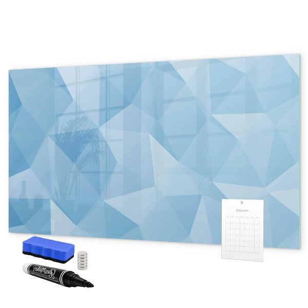 Pizarra magnética de pared con rotulador Un tablero colorido para notas y fotos.