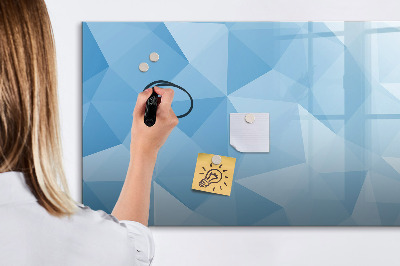 Pizarra magnética de pared con rotulador Un tablero colorido para notas y fotos.