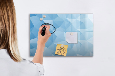 Pizarra magnética de pared con rotulador Un tablero colorido para notas y fotos.