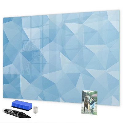 Pizarra magnética de pared con rotulador Un tablero colorido para notas y fotos.