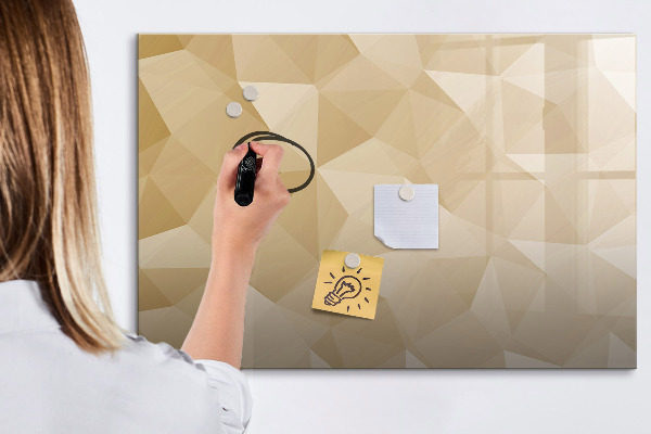 Pizarra borrable de cristal con imanes Tablero moderno para notas y fotos