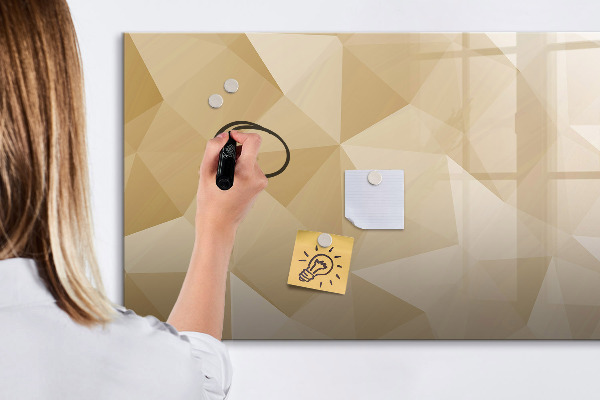 Pizarra borrable de cristal con imanes Tablero moderno para notas y fotos