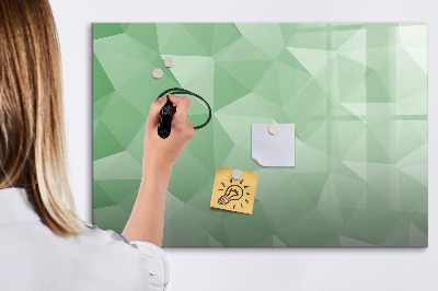 Pizarra magnética de pared con rotulador Un tablero colorido para fotos y notas.