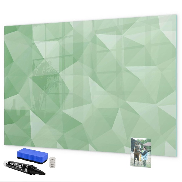 Pizarra magnética de pared con rotulador Un tablero colorido para fotos y notas.