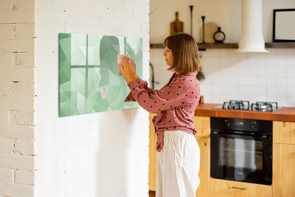 Pizarra magnética de pared con rotulador Un tablero colorido para fotos y notas.