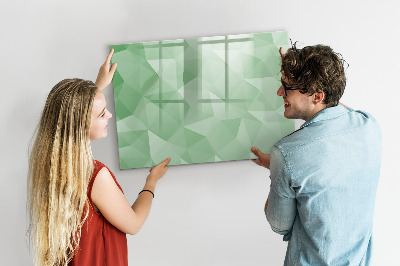 Pizarra magnética de pared con rotulador Un tablero colorido para fotos y notas.