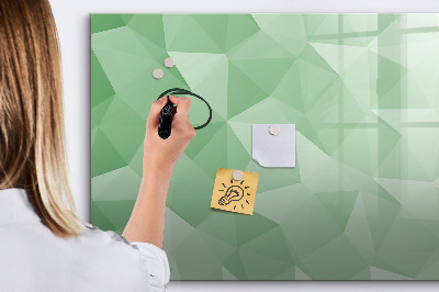Pizarra magnética de pared con rotulador Un tablero colorido para fotos y notas.