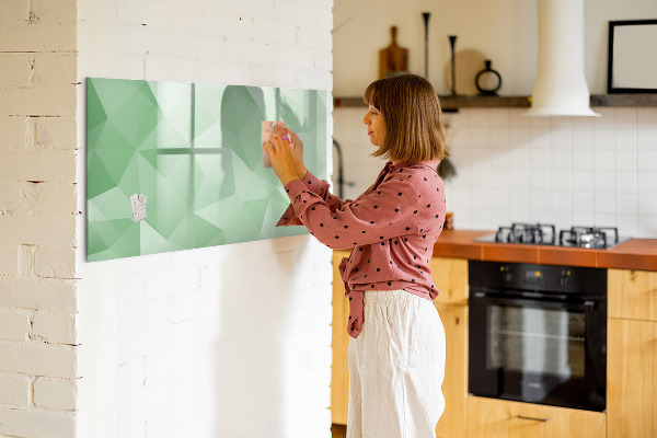 Pizarra magnética de pared con rotulador Un tablero colorido para fotos y notas.