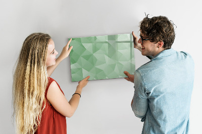 Pizarra magnética de pared con rotulador Un tablero colorido para fotos y notas.