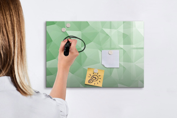 Pizarra magnética de pared con rotulador Un tablero colorido para fotos y notas.