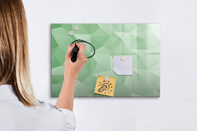 Pizarra magnética de pared con rotulador Un tablero colorido para fotos y notas.