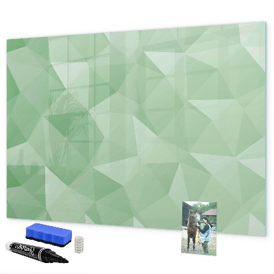 Pizarra magnética de pared con rotulador Un tablero colorido para fotos y notas.