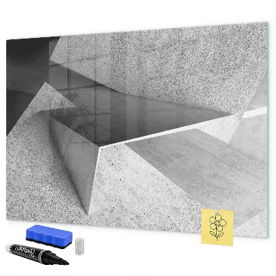 Pizarra magnética de pared con rotulador Tablero moderno para notas y fotos