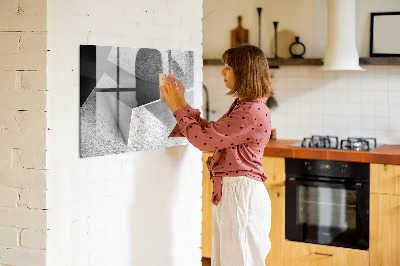 Pizarra magnética de pared con rotulador Tablero moderno para notas y fotos