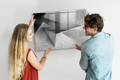 Pizarra magnética de pared con rotulador Tablero moderno para notas y fotos