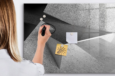 Pizarra magnética de pared con rotulador Tablero moderno para notas y fotos