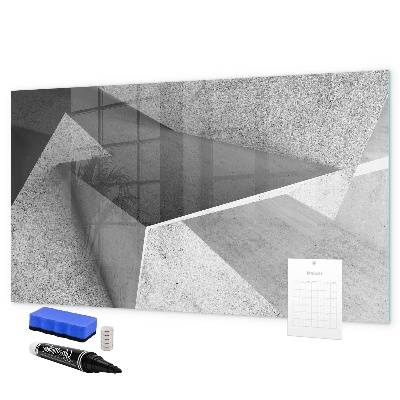 Pizarra magnética de pared con rotulador Tablero moderno para notas y fotos