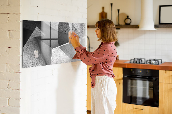Pizarra magnética de pared con rotulador Tablero moderno para notas y fotos