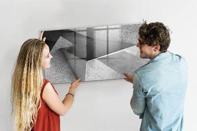 Pizarra magnética de pared con rotulador Tablero moderno para notas y fotos