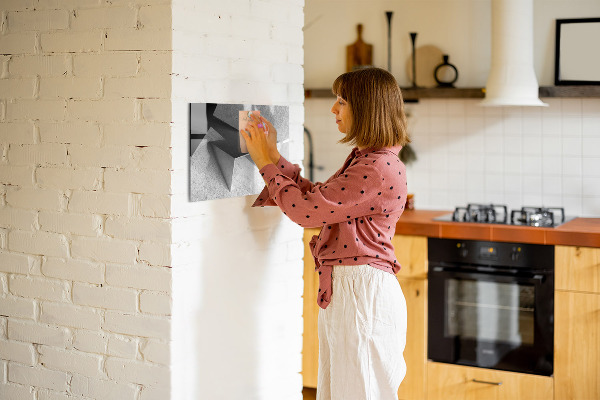 Pizarra magnética de pared con rotulador Tablero moderno para notas y fotos