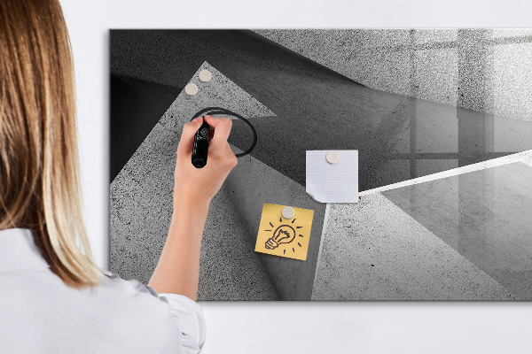 Pizarra magnética de pared con rotulador Tablero moderno para notas y fotos