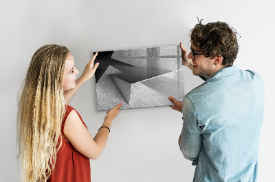 Pizarra magnética de pared con rotulador Tablero moderno para notas y fotos