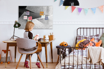 Pizarra magnética de pared con rotulador Tablero moderno para notas y fotos