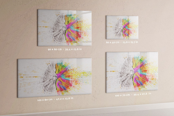 Pizarra magnética de pared con rotulador Un espacio creativo para recuerdos e ideas.