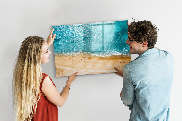 Pizarra magnética de pared con rotulador Un elegante tablero para notas y fotos.