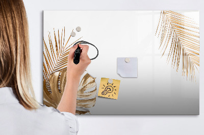 Pizarra borrable de cristal con imanes Un elegante tablero para notas y fotos.