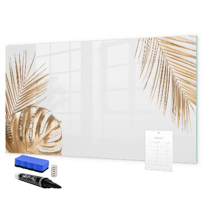 Pizarra borrable de cristal con imanes Un elegante tablero para notas y fotos.