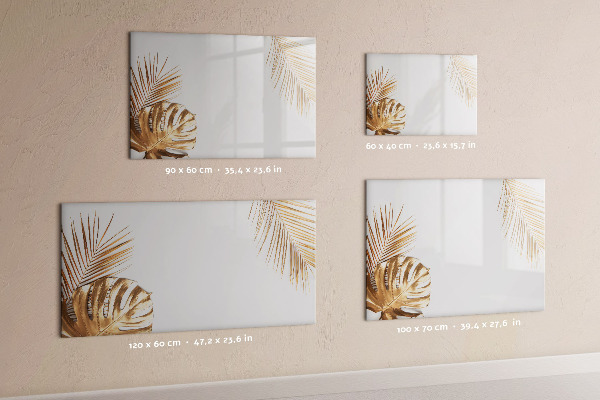 Pizarra borrable de cristal con imanes Un elegante tablero para notas y fotos.