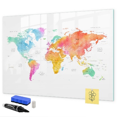 Pizarra magnética de pared con rotulador Mapa de recuerdos con fotos personales