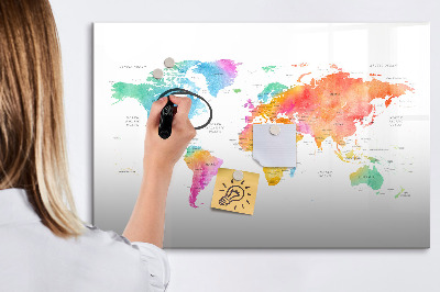 Pizarra magnética de pared con rotulador Mapa de recuerdos con fotos personales
