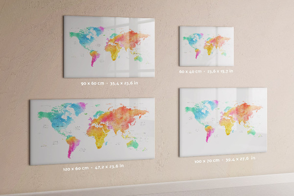 Pizarra magnética de pared con rotulador Mapa de recuerdos con fotos personales