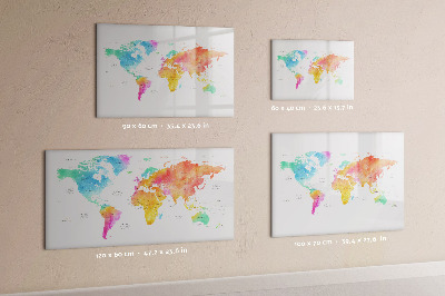 Pizarra magnética de pared con rotulador Mapa de recuerdos con fotos personales