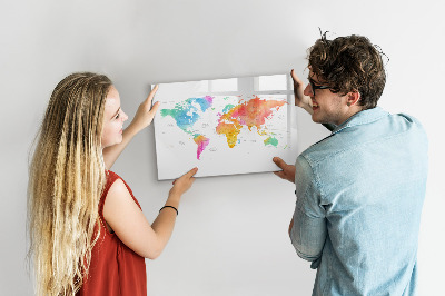 Pizarra magnética de pared con rotulador Mapa de recuerdos con fotos personales