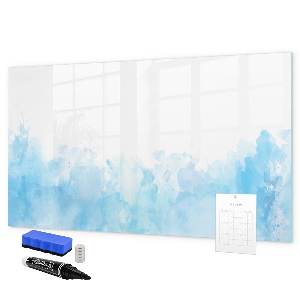 Pizarra borrable de cristal con imanes Tablero creativo para fotos y notas