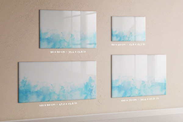 Pizarra borrable de cristal con imanes Tablero creativo para fotos y notas