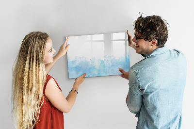 Pizarra borrable de cristal con imanes Tablero creativo para fotos y notas