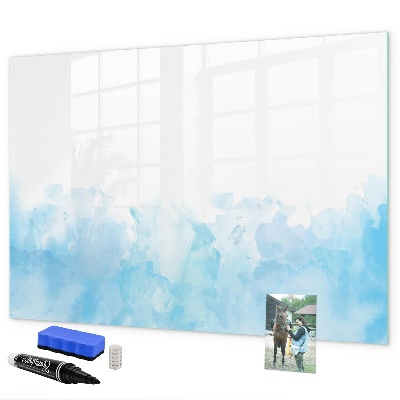Pizarra borrable de cristal con imanes Tablero creativo para fotos y notas