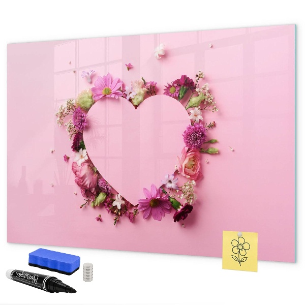 Pizarra magnética de pared con rotulador Tablero creativo para fotos y notas