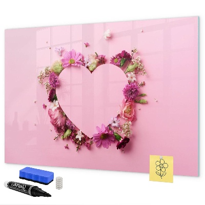 Pizarra magnética de pared con rotulador Tablero creativo para fotos y notas