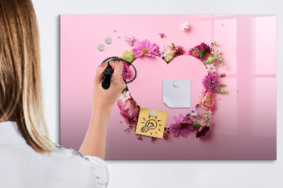 Pizarra magnética de pared con rotulador Tablero creativo para fotos y notas