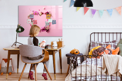 Pizarra magnética de pared con rotulador Tablero creativo para fotos y notas