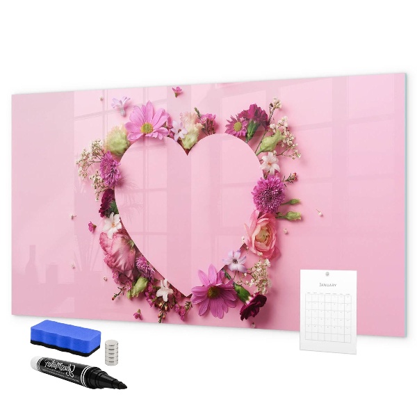 Pizarra magnética de pared con rotulador Tablero creativo para fotos y notas
